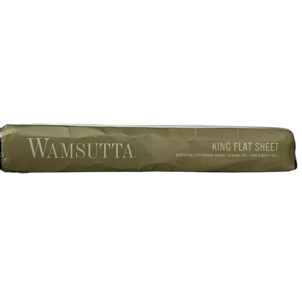 Sealed Wamsutta Supercale Plus Tyler Garden-Hunter King Flat Sheet Dark Floral